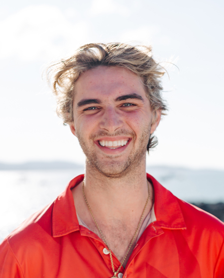 a man smiling for the camera