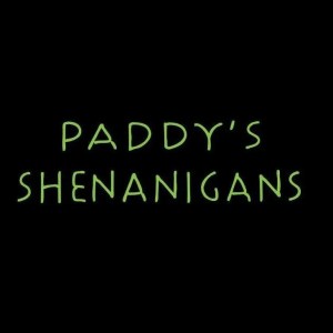 logo for paddy's shenanigans