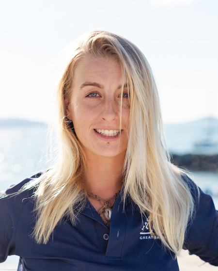 a woman smiling for the camera