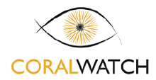 Logo with an eye symbol and the words 'Coral Watch' below it.